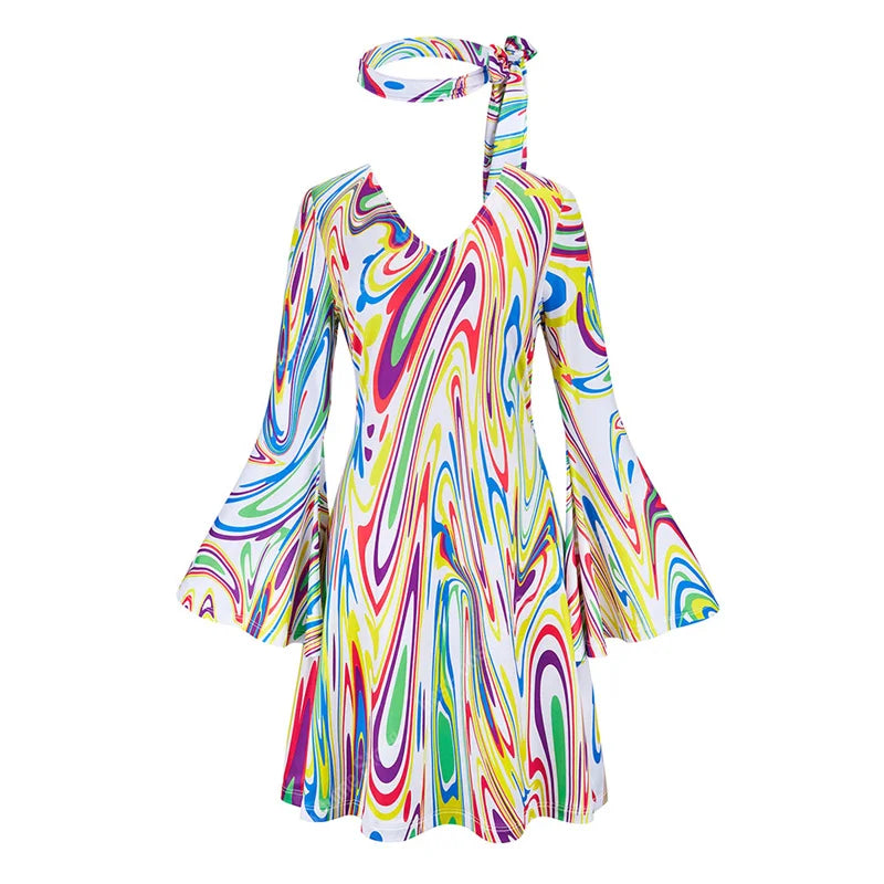 70-talls Hippie & Disko Kostyme for Herrer
