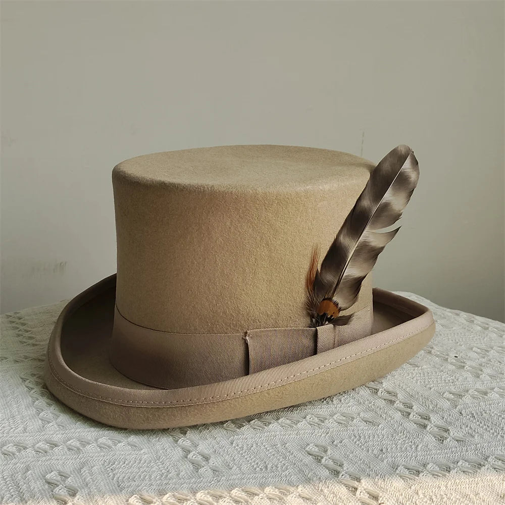 Elegante Ull-Fedora Hatt