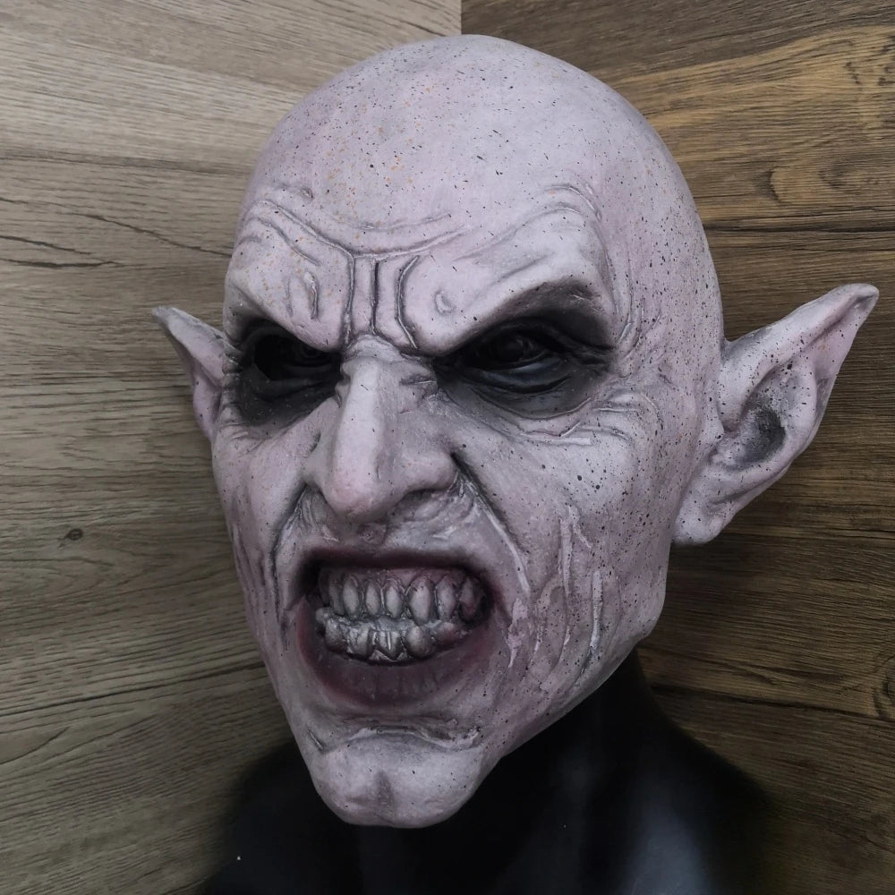 Nosferatu Grå Vampyr Lateksmaske
