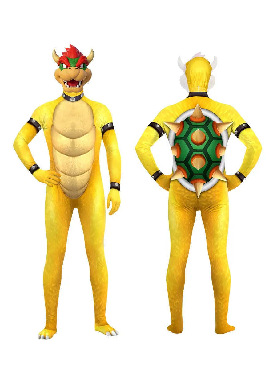 Super Mario Bowser & Yoshi Heldrakt Kostyme