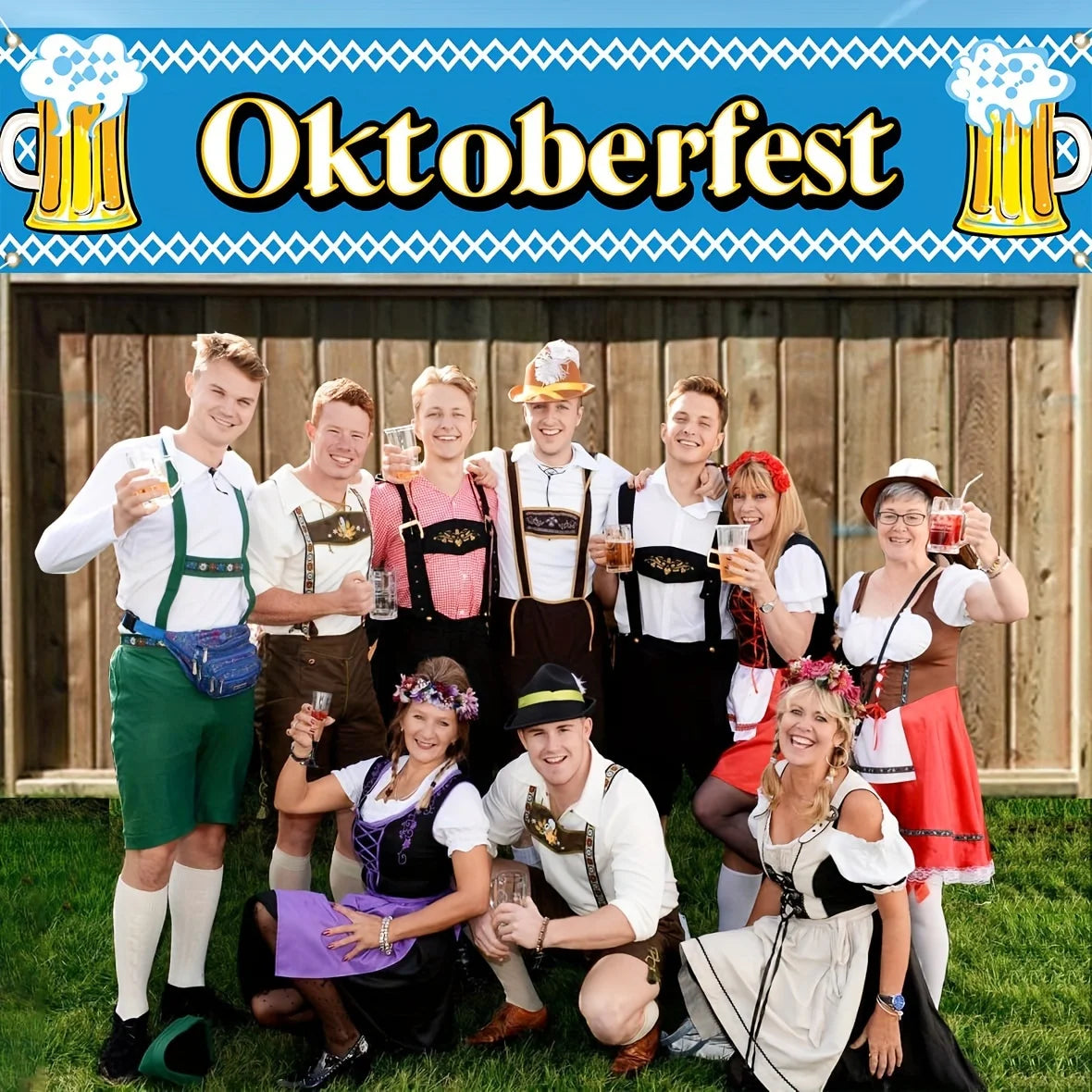 Oktoberfest Ølhage Feiringsbanner (45 x 200 cm)