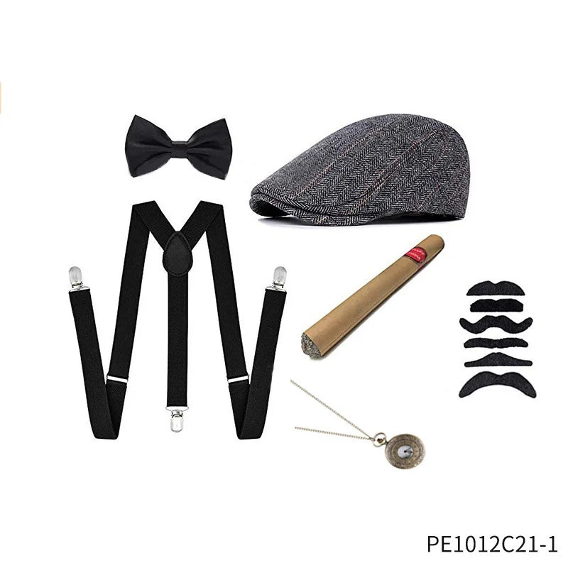 1920-tallet Gatsby Gangster Kostymesett for Menn
