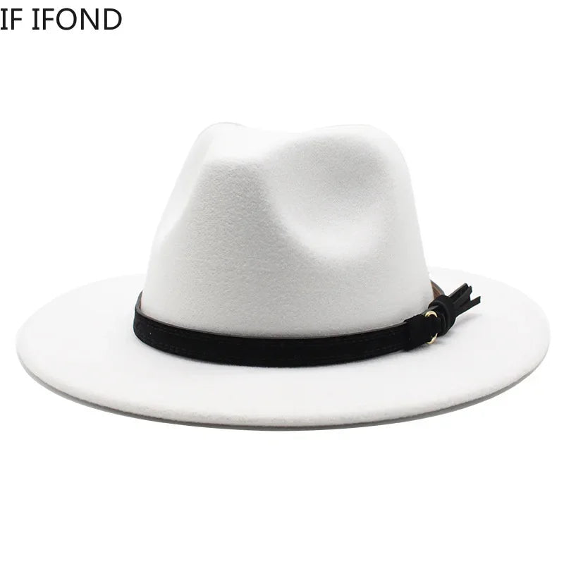 Elegante Ull-Fedora Hatt