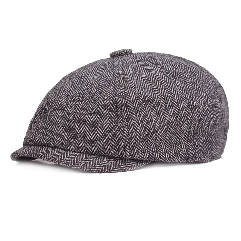 Peaky Blinders Newsboy Cap i Uldblanding