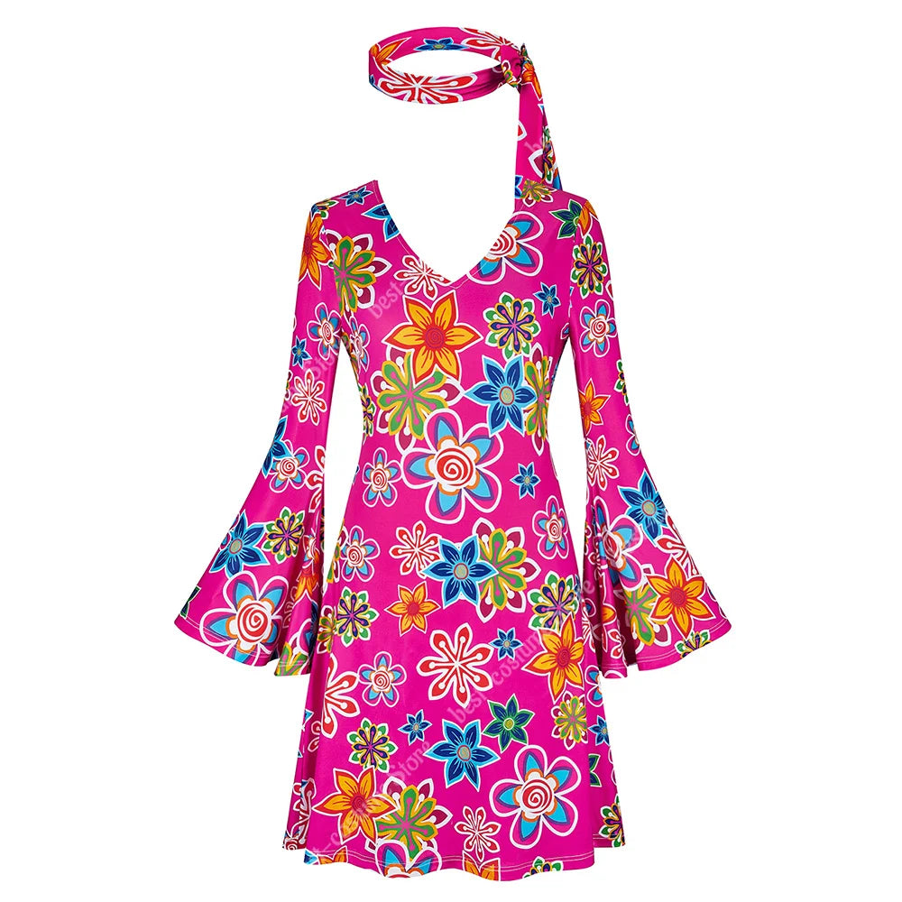 70-talls Hippie & Disko Kostyme for Herrer