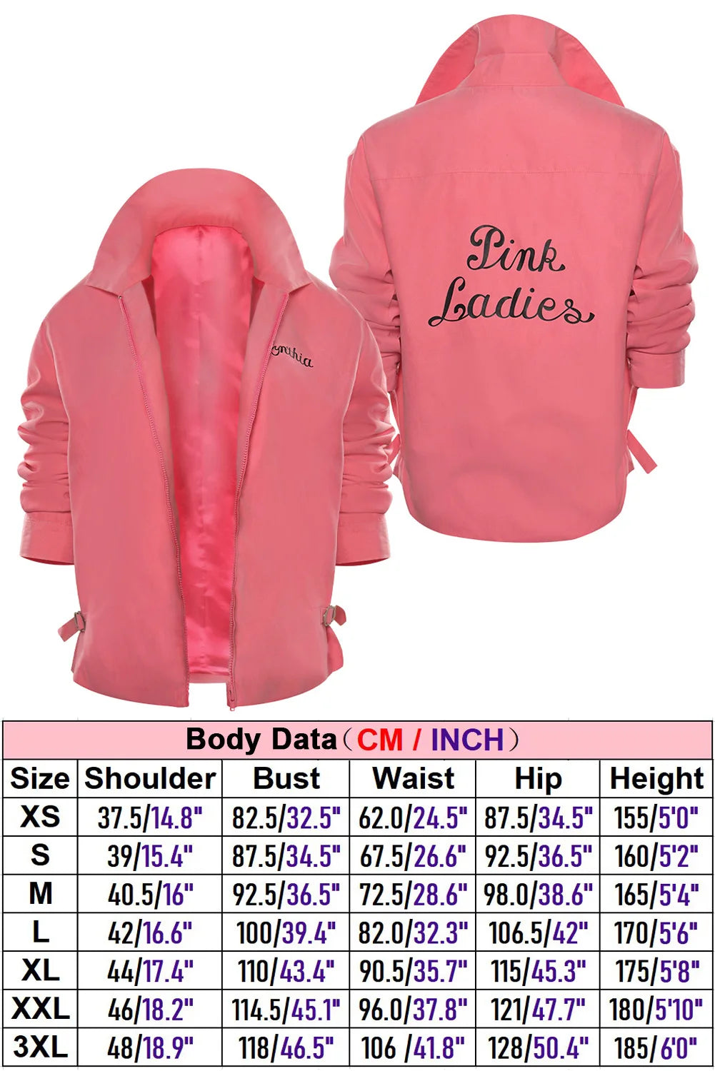 Pink Ladies & T-Birds Jakker (Grease Kostyme)