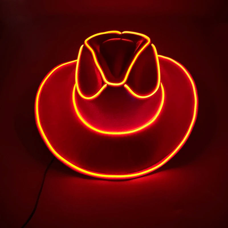 LED-Lyst Western Cowboyhatt