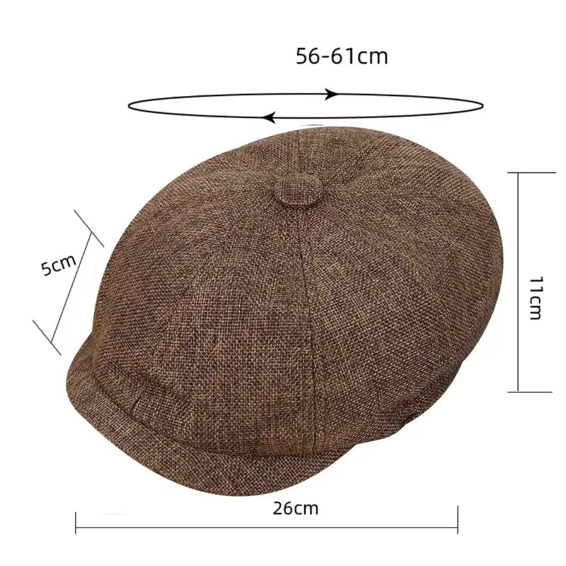 Peaky Blinders Newsboy Cap i Uldblanding