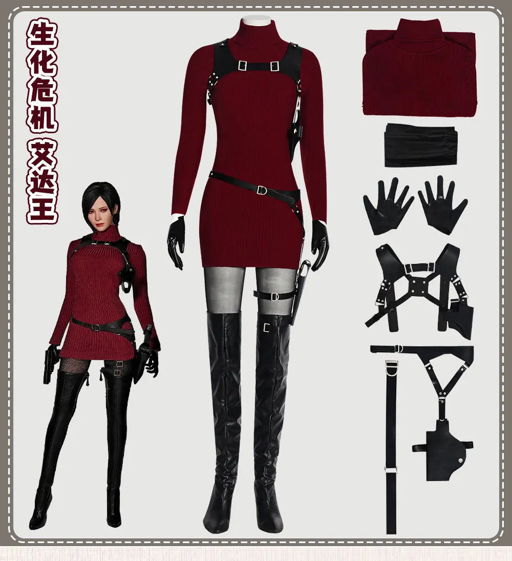 Resident Evil Ada Wong Cosplay Sett