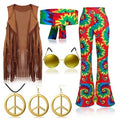 70-talls Hippie & Disko Kostyme for Herrer
