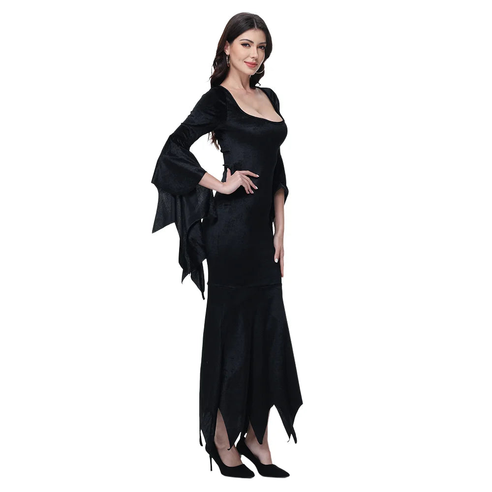 Morticia Addams Gotisk Havfruekjole