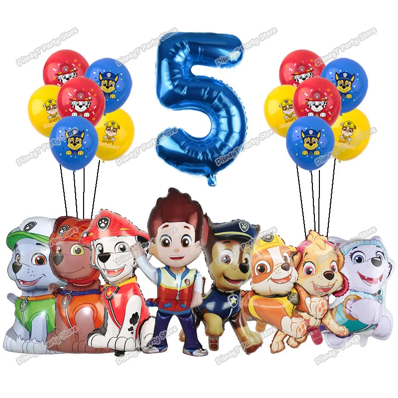 Paw Patrol Bursdagssett – Ballonger, Servise & Banner
