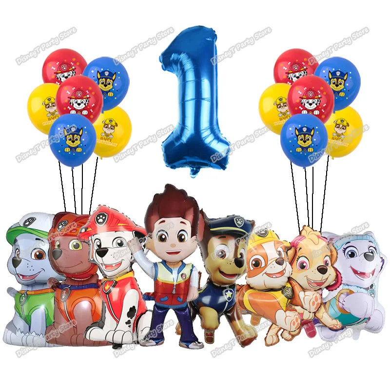 Paw Patrol Bursdagssett – Ballonger, Servise & Banner