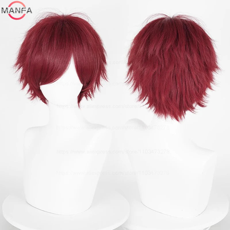 Kort Rett Cosplay-Parykk (30 cm)