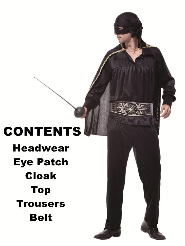 Zorro Cosplay Kostyme