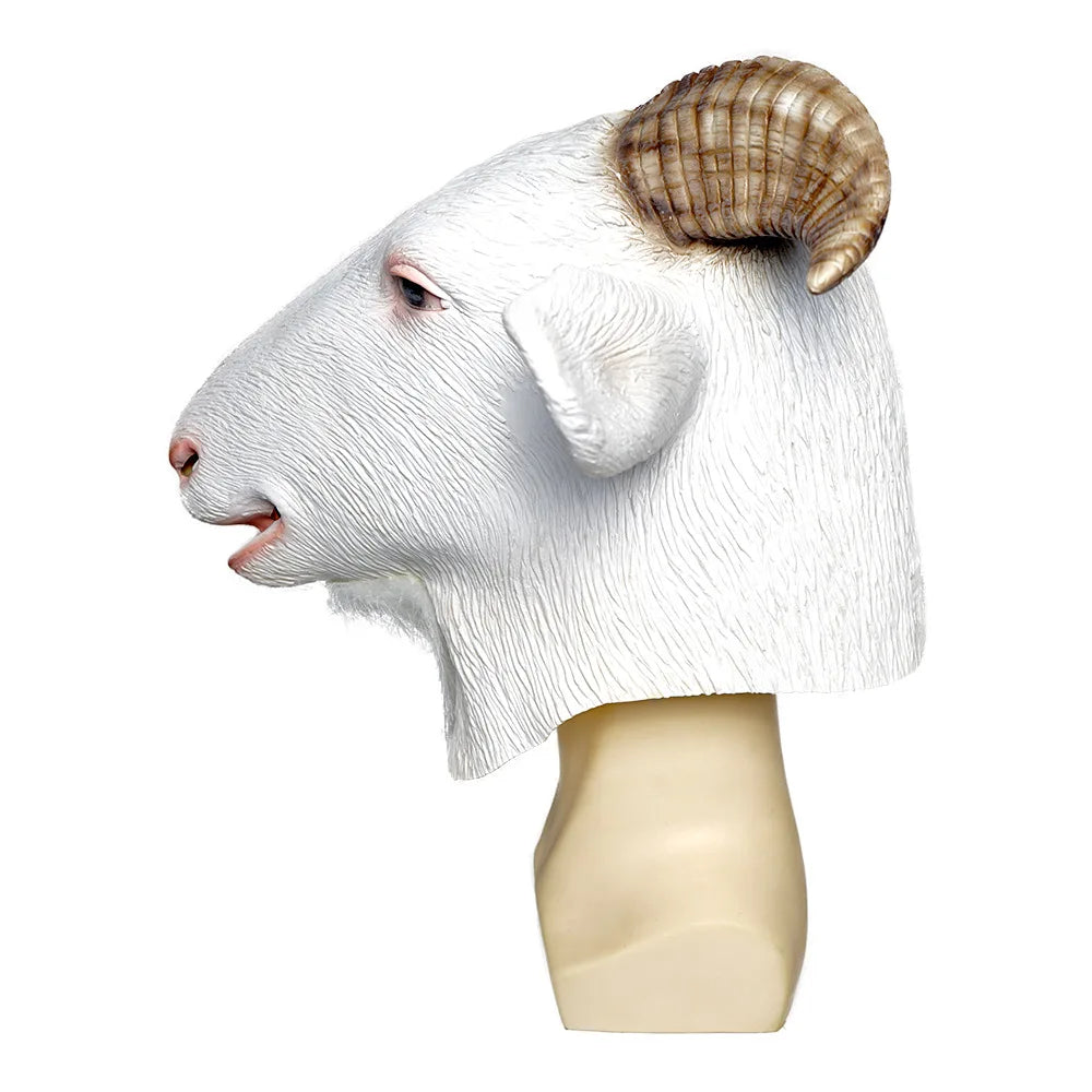 Morsom Geit Dyremaske i Lateks