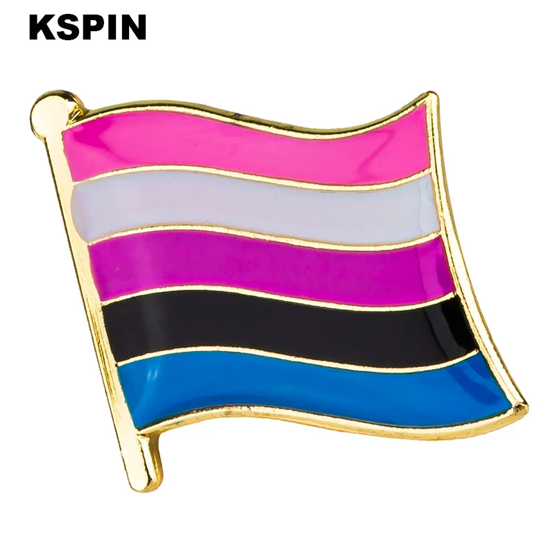 Progress Pride Emalje Lapel Pin