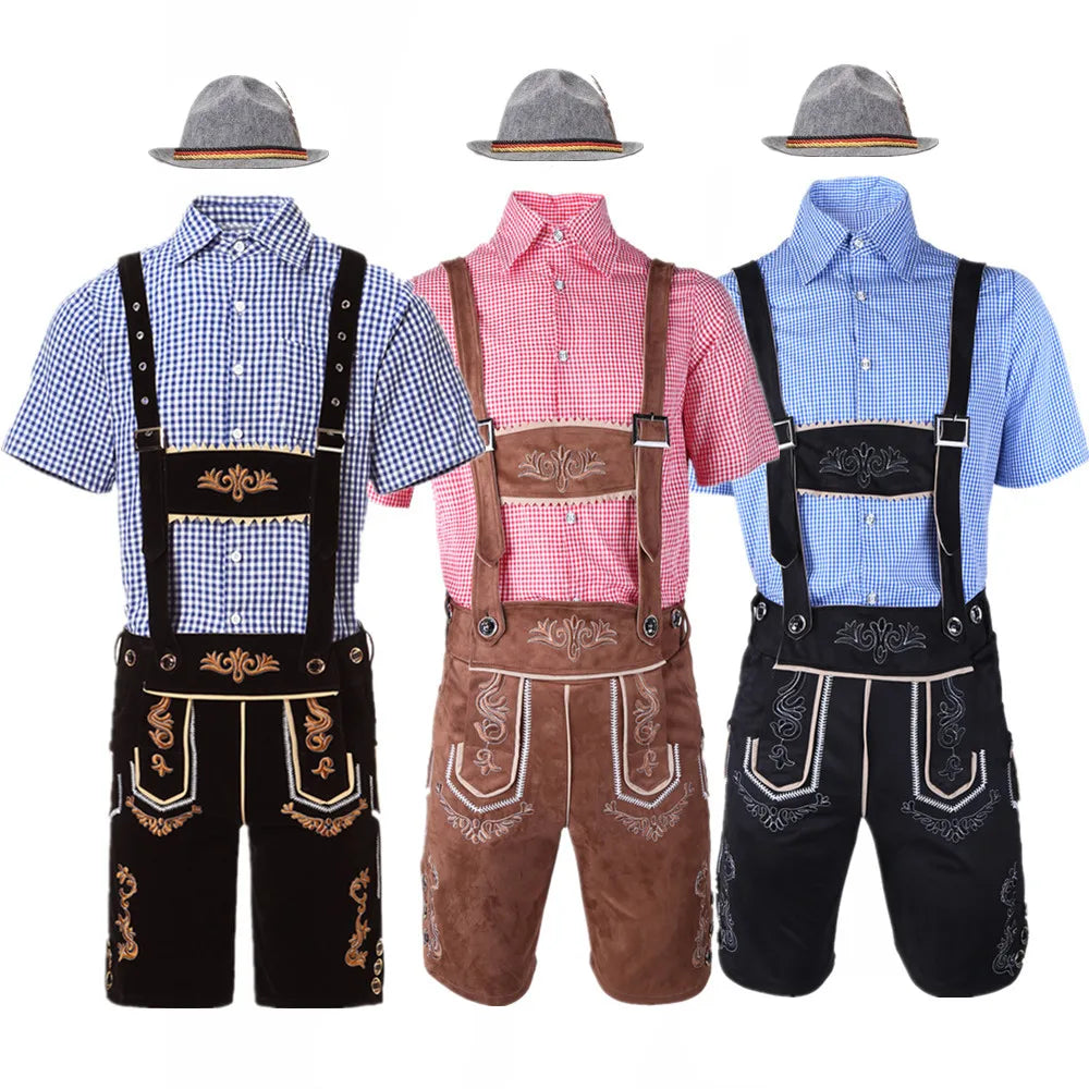Komplett Lederhosen Oktoberfest Kostymesett til Herre
