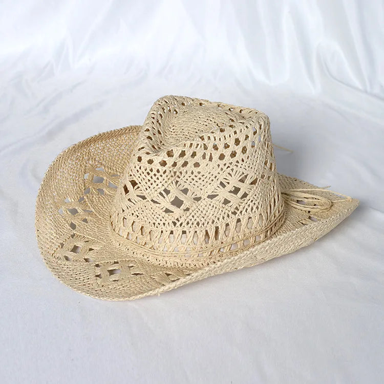 Retro Strå-Cowboyhatt