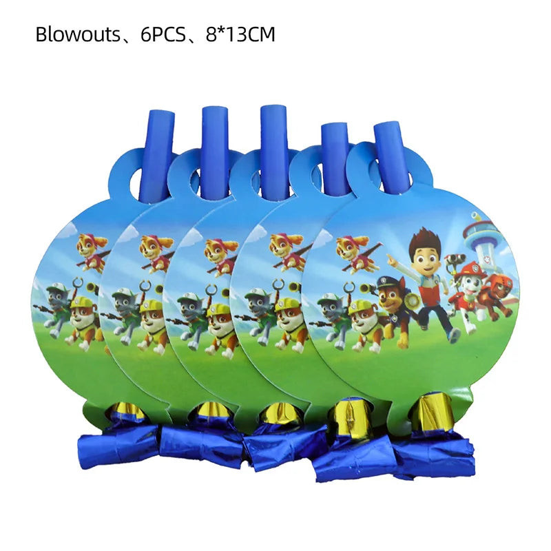 Paw Patrol Bursdagssett – Ballonger, Servise & Banner