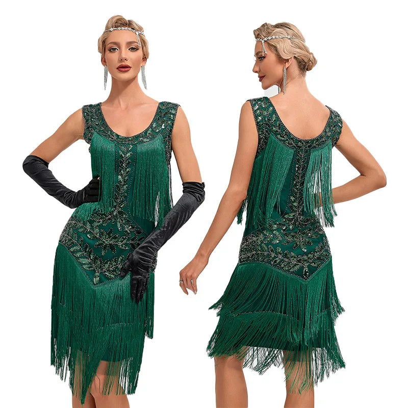 Vintage Charleston Dansedress / Flapper Kjole