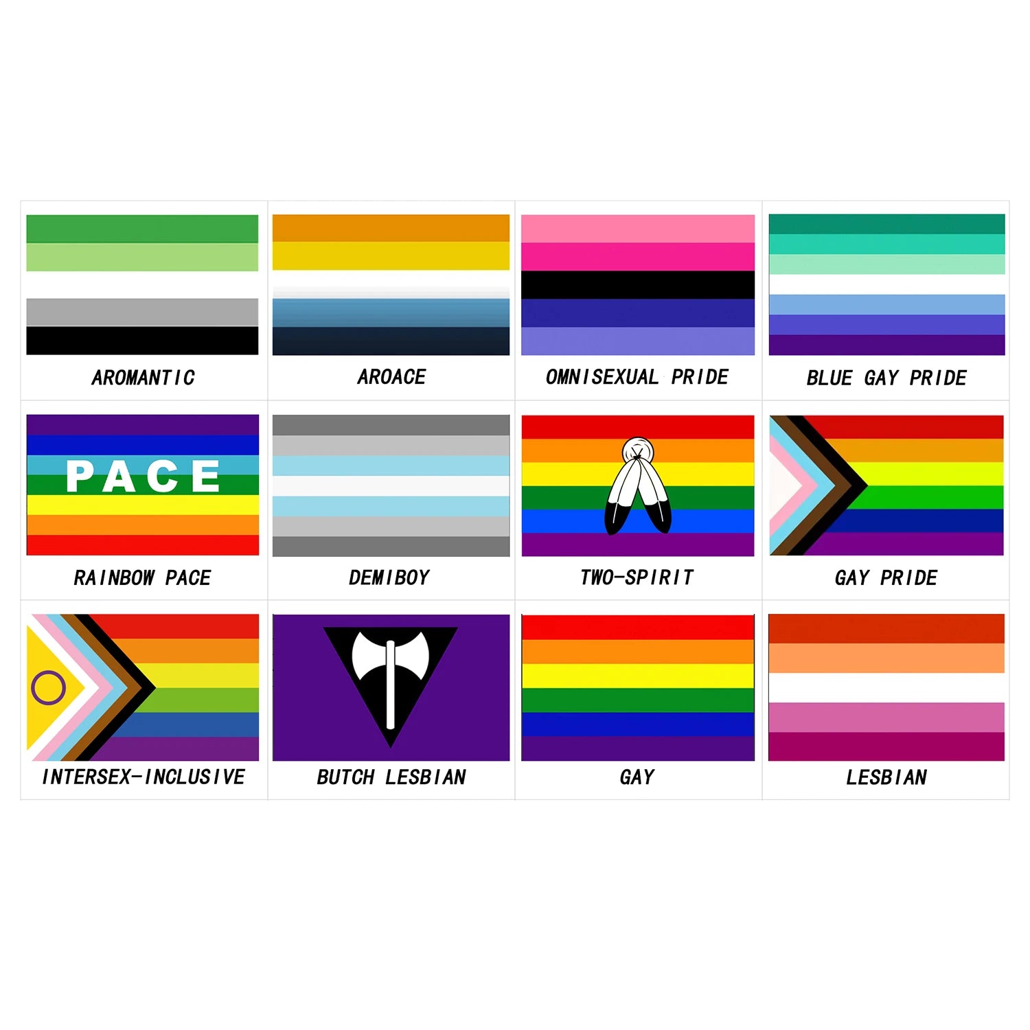 Fargerikt Pride-Flagg og Tapestri Banner