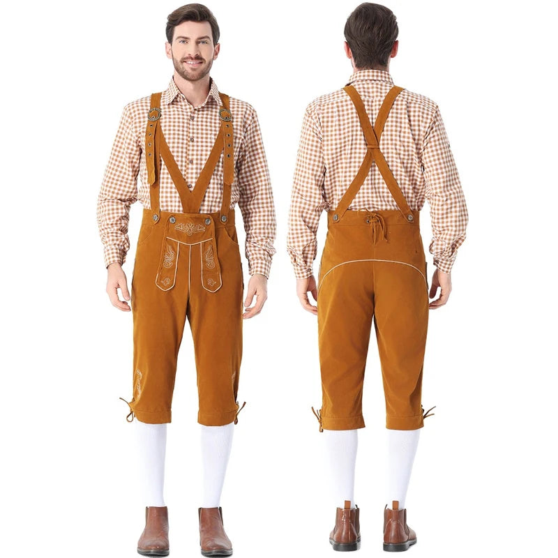 München Lederhosen i Kunstskinn for Herre