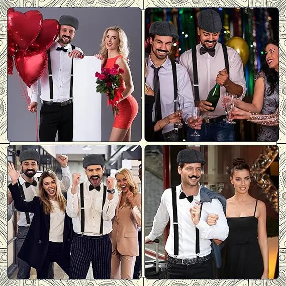 1920-tallet Gatsby Gangster Kostymesett for Menn