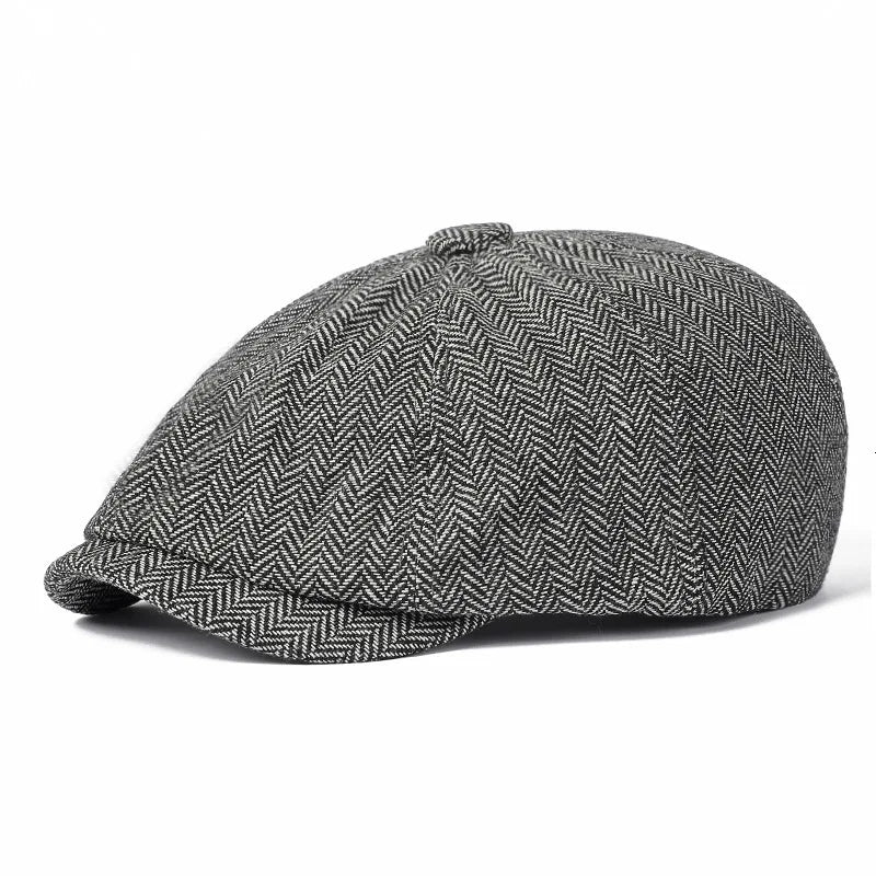Peaky Blinders Newsboy Cap i Uldblanding