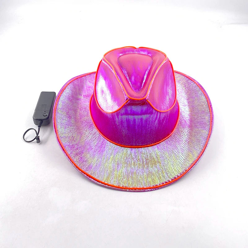 LED-Lyst Western Cowboyhatt