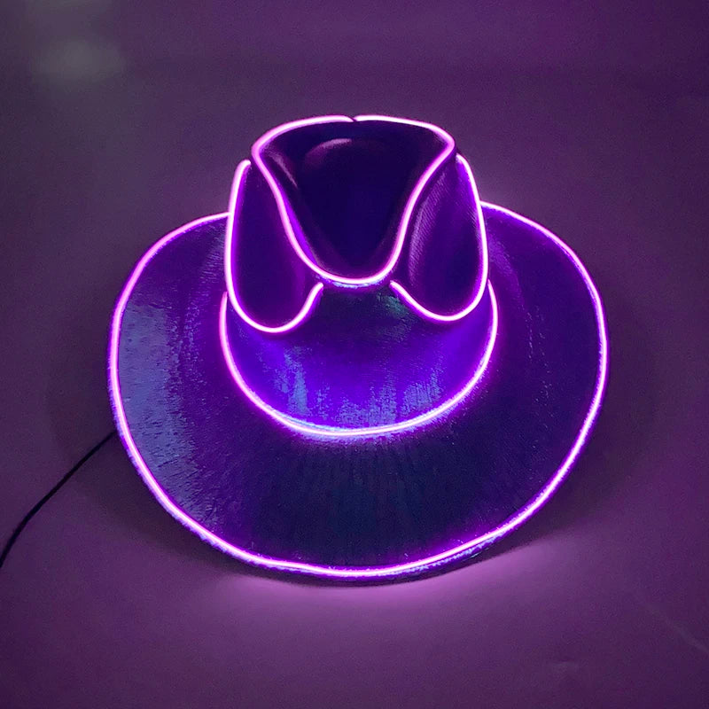 LED-Lyst Western Cowboyhatt