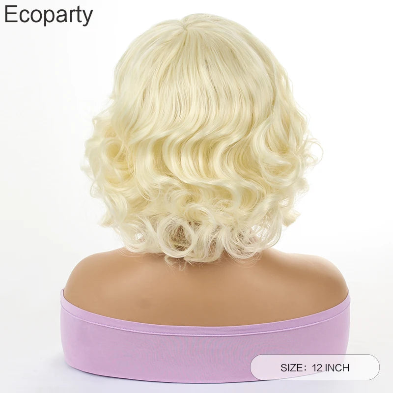 Marilyn Monroe Blond Krøllete Parykk