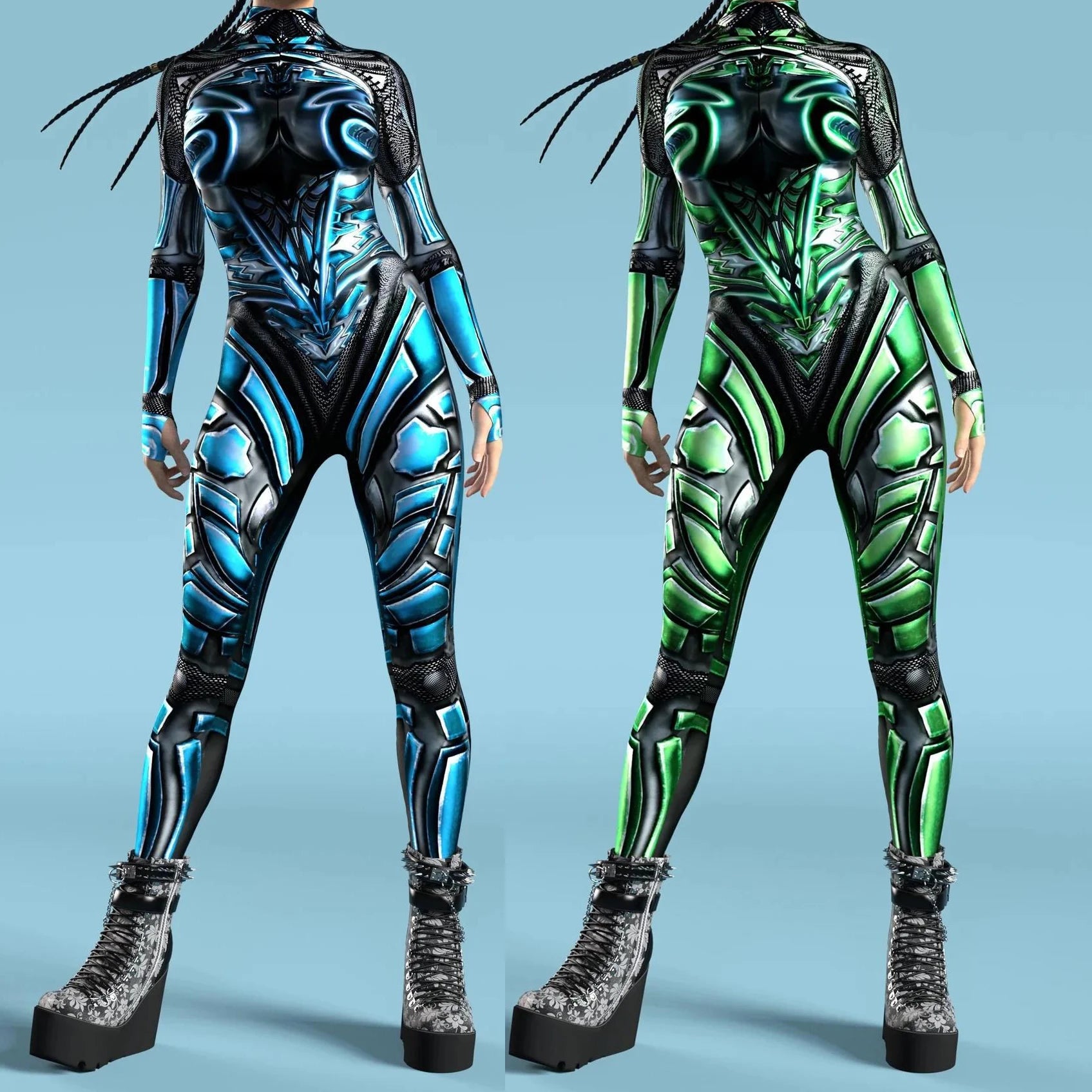 Cyber Witcher Templar Bodysuit Cosplay