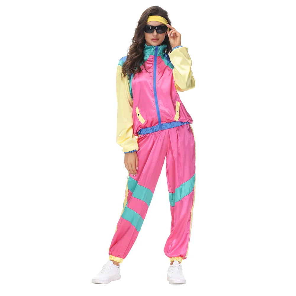 Klassisk 80s & 90s Treningsdress Kostyme for Damer