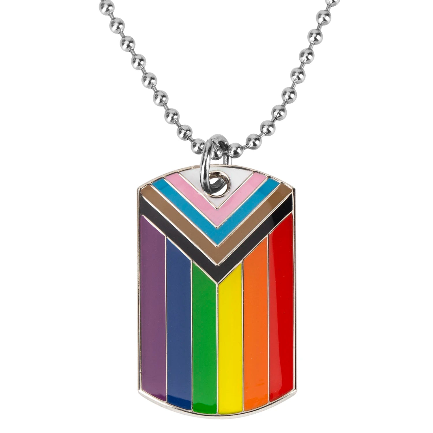 Pride Hjerte-Halskjede med Regnbueanheng
