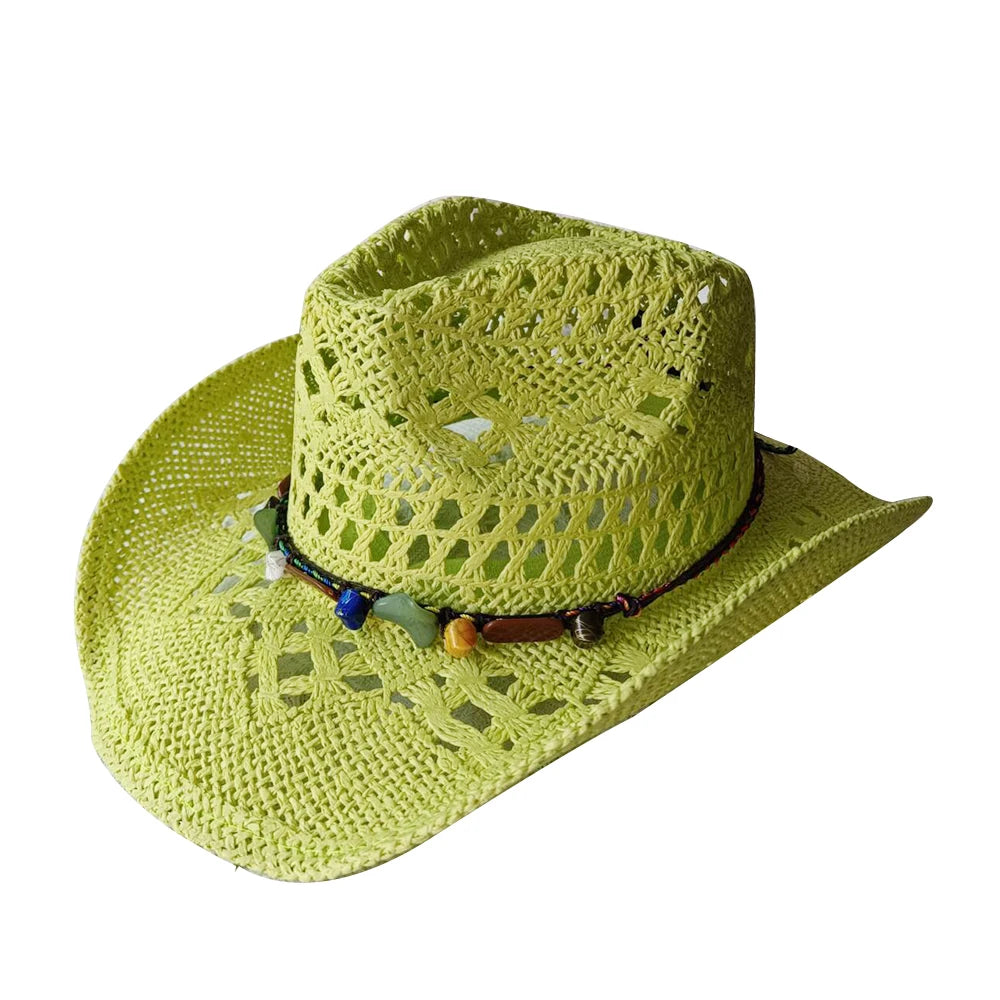 Glitrende Western Cowboyhatt