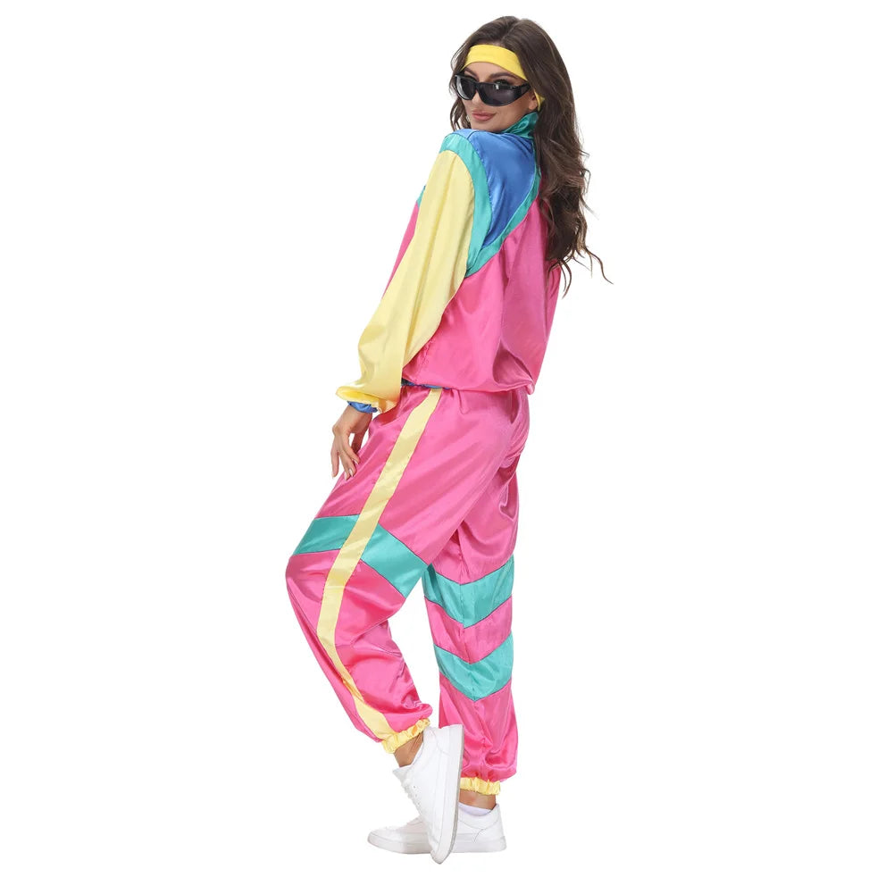 Klassisk 80s & 90s Treningsdress Kostyme for Damer