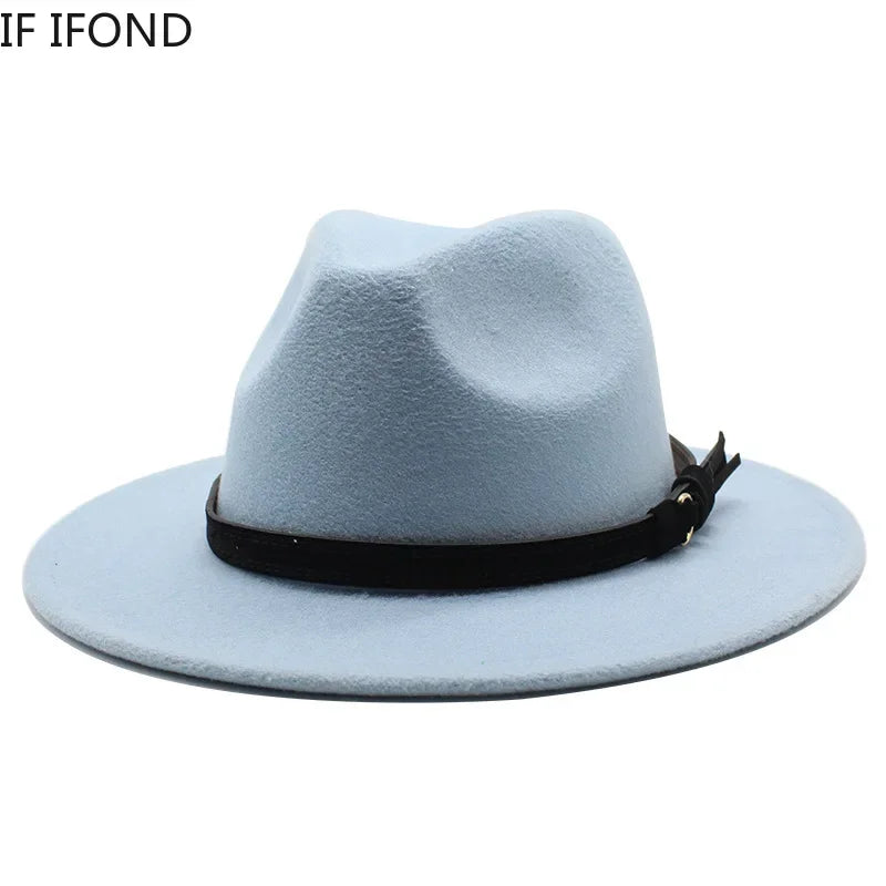 Elegante Ull-Fedora Hatt