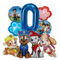 Paw Patrol Folieballonger Sett med Tall – Bursdagspynt for Barn
