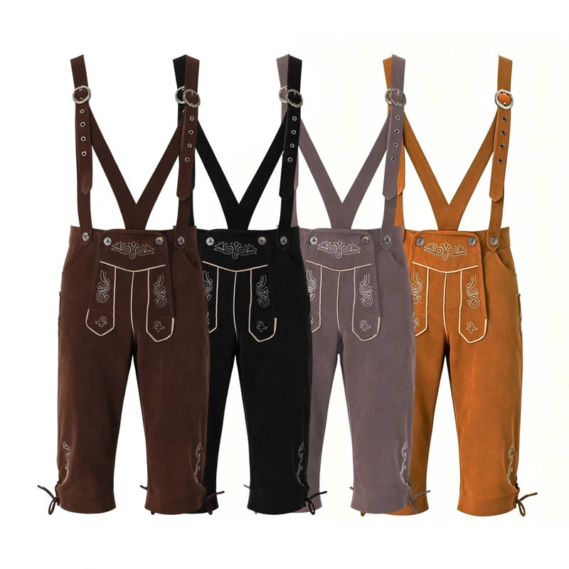 München Lederhosen i Kunstskinn for Herre
