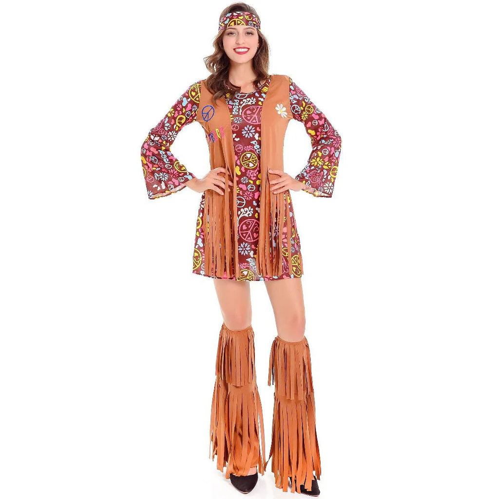 70-talls Hippie & Disko Kostyme for Herrer