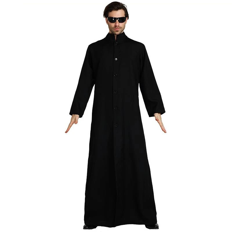 The Matrix Neo/Trinity Lang Frakk Kostyme