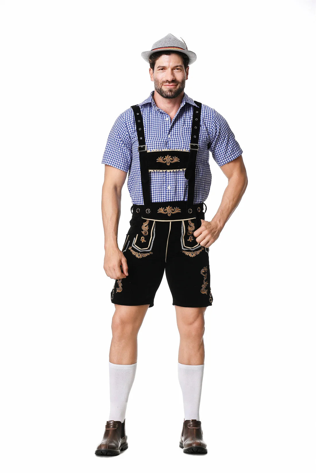 Komplett Lederhosen Oktoberfest Kostymesett til Herre