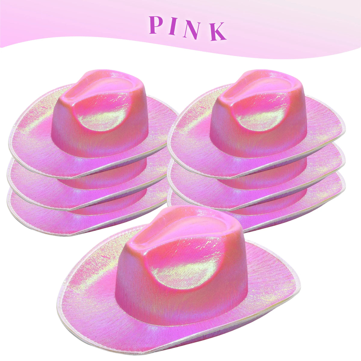 Glitrende Western Cowboyhatt