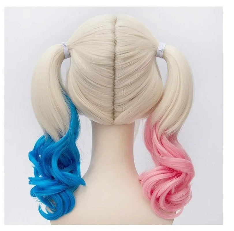 Harley Quinn Cosplay Tilbehørssett & Parykk