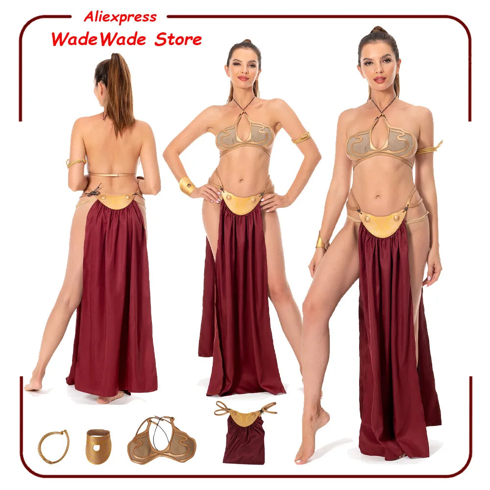 Prinsesse Leia Slave Bikini Kostyme