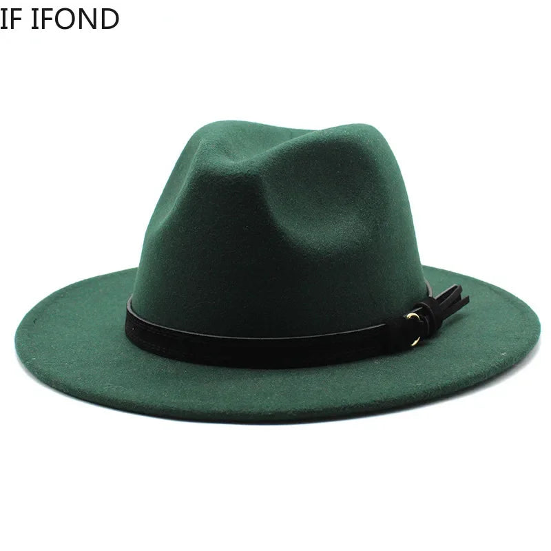 Elegante Ull-Fedora Hatt