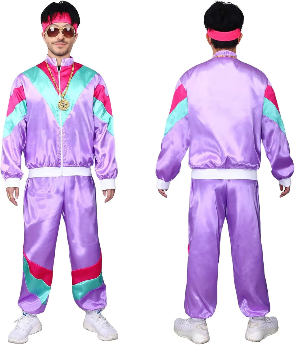 Klassisk 80s Retro Treningsjakke og Bukse for Damer