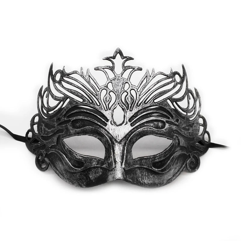 Vintage Prins Maskeradadmaske med Krone
