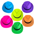 Festlig 5/10/20/30/40/50Pcs Neon Plastic Hats Uv
